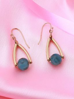 Estele - Gold Plated Splendid Drop Earrings for Women